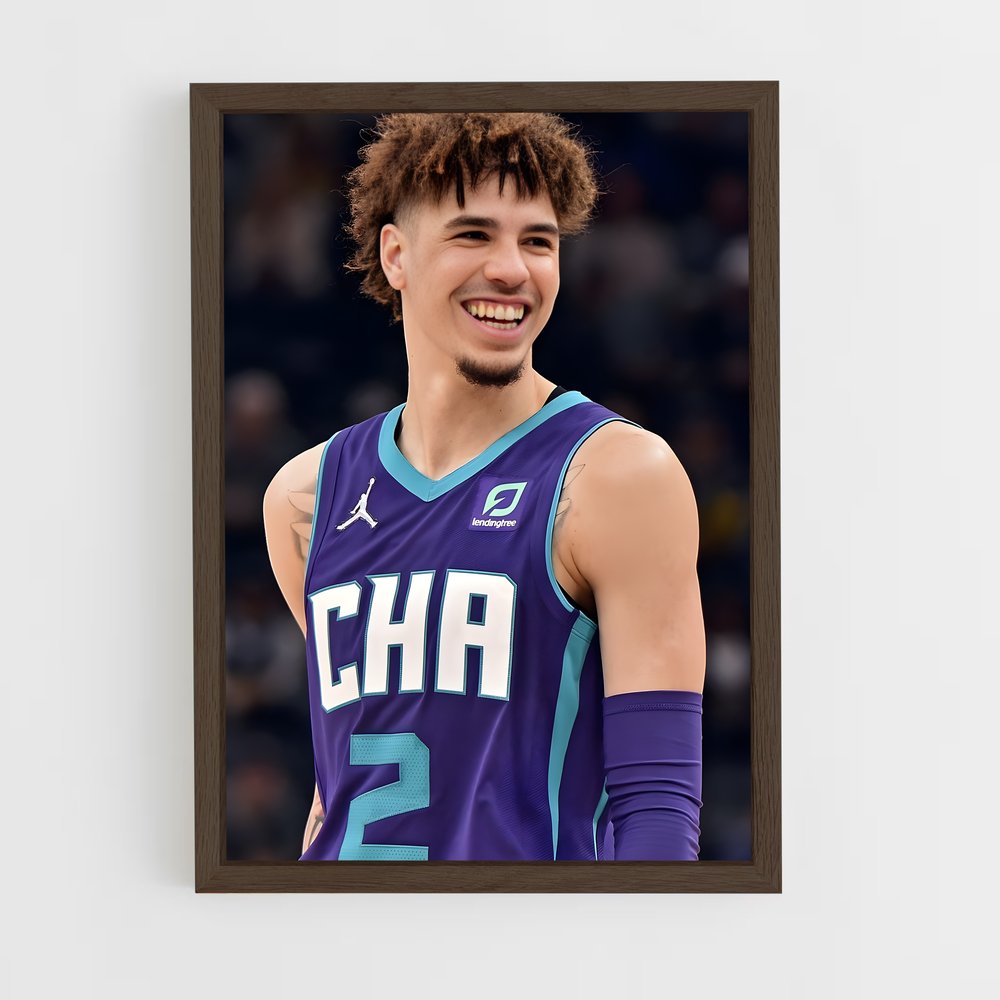 Poster Sourire de Lamelo – affiche Basketball (vue 5)